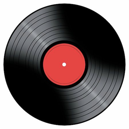 simsearch:400-05305007,k - Vinyl Record with a color center on a white background. Stock Photo - Budget Royalty-Free & Subscription, Code: 400-05143378