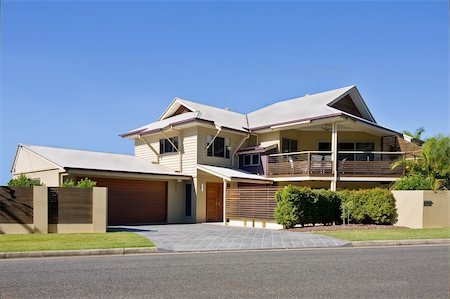 Modern architect designed house in Brisbane, Queensland, Australia Stock Photo - Budget Royalty-Free & Subscription, Code: 400-05143805