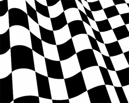 Black and white checked racing flag. Vector illustration. Stock Photo - Budget Royalty-Free & Subscription, Code: 400-05154082