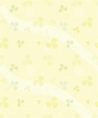 Trefoils of clover on pale-yellow background Foto de stock - Super Valor sin royalties y Suscripción, Código: 400-05154436