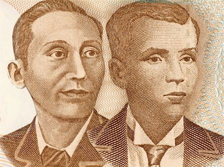 Apolinario Mabini and Andres Bonifacio on 10 Piso 2008 Banknote from Philipines. Revolutionary figure of the Philipines. Fotografie stock - Microstock e Abbonamento, Codice: 400-05154452