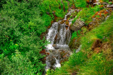 beautiful cascade after the rain. HDR Stock Photo - Budget Royalty-Free & Subscription, Code: 400-05154862