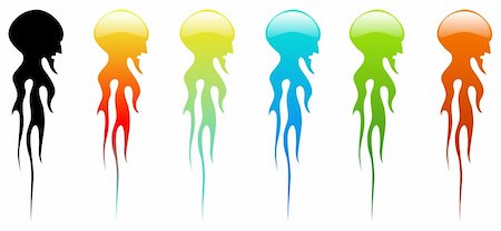 Vector illustration of medusa. Foto de stock - Super Valor sin royalties y Suscripción, Código: 400-05155011