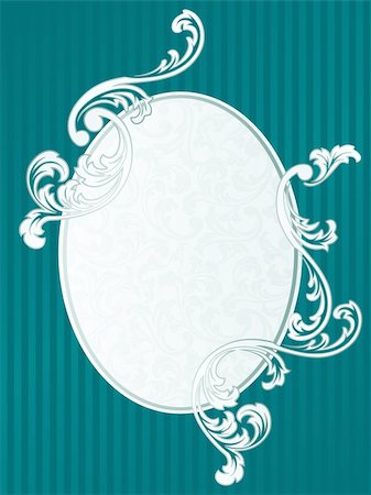 simsearch:400-04849660,k - Elegant frame design inspired by French rococo style. Graphics are grouped and in several layers for easy editing. The file can be scaled to any size. Stock Photo - Budget Royalty-Free & Subscription, Code: 400-05155058