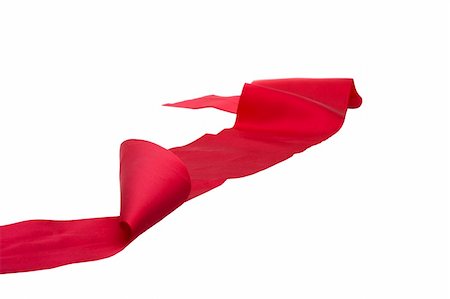 simsearch:400-07450793,k - colorful red satin ribbon isolated on white Stock Photo - Budget Royalty-Free & Subscription, Code: 400-05155277