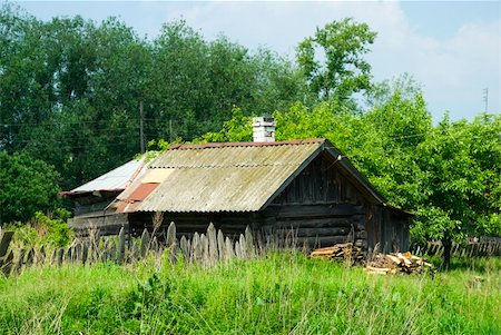 Russia. Country bath with firewood Stock Photo - Budget Royalty-Free & Subscription, Code: 400-05155270