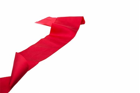 simsearch:400-07450793,k - colorful red satin ribbon isolated on white Stock Photo - Budget Royalty-Free & Subscription, Code: 400-05155593