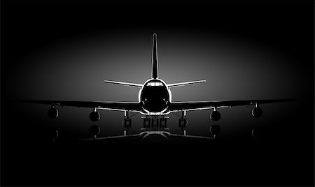 fly air clipart - aircraft silhouette Stock Photo - Budget Royalty-Free & Subscription, Code: 400-05155860