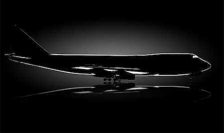 aircraft silhouette Stock Photo - Budget Royalty-Free & Subscription, Code: 400-05155861