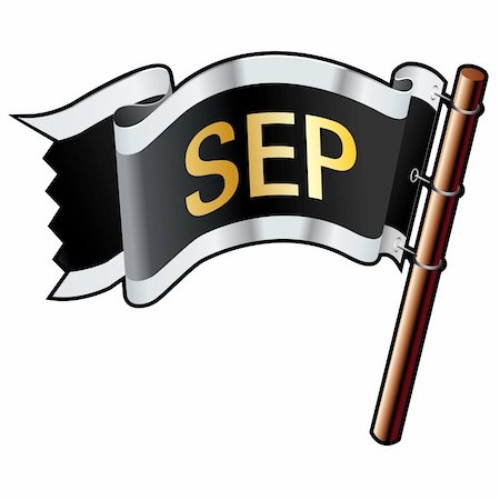 simsearch:400-04635024,k - September calendar month icon on black, silver, and gold vector flag good for use on websites, in print, or on promotional materials Photographie de stock - Aubaine LD & Abonnement, Code: 400-05156061