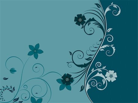 simsearch:400-06412891,k - Beautiful floral vector background for design use Photographie de stock - Aubaine LD & Abonnement, Code: 400-05156274