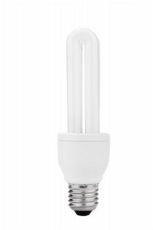 robnroll (artist) - electrical fluorescent energy saving lamp isolated on white Photographie de stock - Aubaine LD & Abonnement, Code: 400-05156358