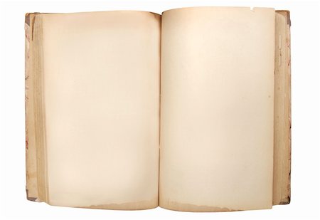 open old retro book with empty pages Stock Photo - Budget Royalty-Free & Subscription, Code: 400-05156658