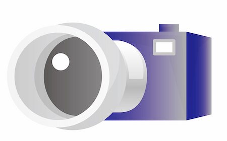 simsearch:400-04564986,k - illustration drawing of camera isolated over white backgrouhnd Photographie de stock - Aubaine LD & Abonnement, Code: 400-05156759