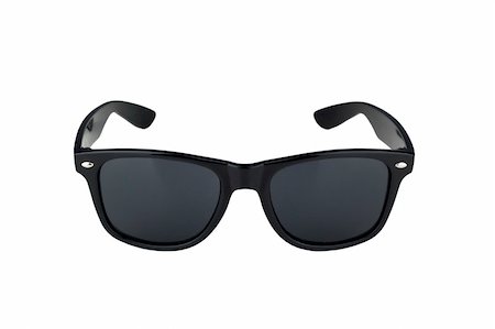 simsearch:400-07570271,k - vintage retro black sunglasses isolated on white Fotografie stock - Microstock e Abbonamento, Codice: 400-05156841