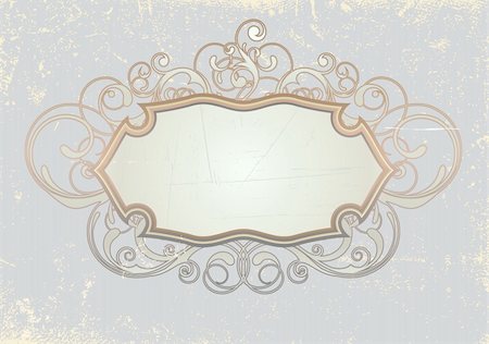 simsearch:400-04626284,k - Vector illustration of titling frame on the Grunge background. Blank so you can add your own images or text Stock Photo - Budget Royalty-Free & Subscription, Code: 400-05157082