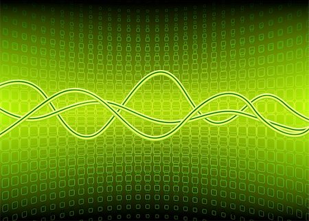 simsearch:400-03996122,k - Vector illustration of green semicircle surface made of squares and curved lines Stock Photo - Budget Royalty-Free & Subscription, Code: 400-05157104