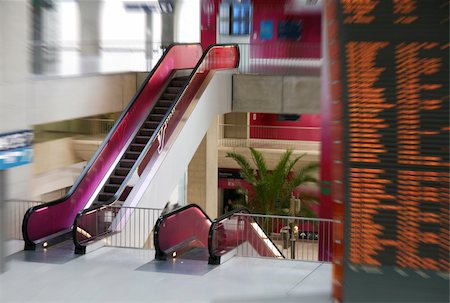 moving staircase in international airport Stock Photo - Budget Royalty-Free & Subscription, Code: 400-05157345