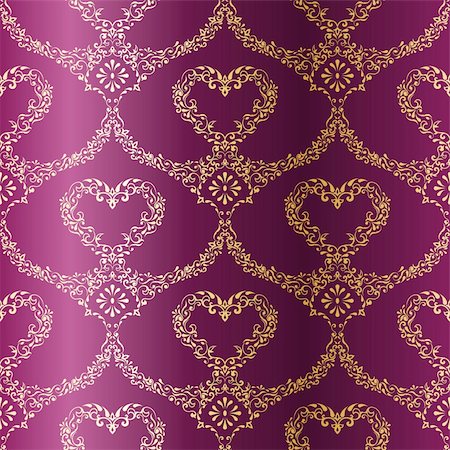 simsearch:400-05684592,k - stylish vector background with a metallic heart pattern inspired by Indian fabrics. The tiles can be combined seamlessly. Graphics are grouped and in several layers for easy editing. The file can be scaled to any size. Stock Photo - Budget Royalty-Free & Subscription, Code: 400-05157556