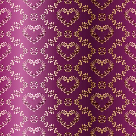 simsearch:400-05684592,k - stylish vector background with a metallic heart pattern inspired by Indian fabrics. The tiles can be combined seamlessly. Graphics are grouped and in several layers for easy editing. The file can be scaled to any size. Stock Photo - Budget Royalty-Free & Subscription, Code: 400-05157557