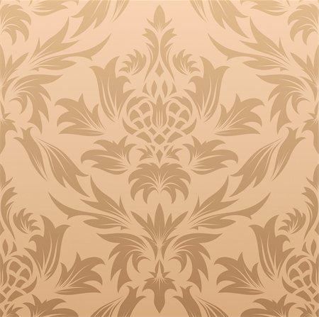 simsearch:400-04128525,k - Damask seamless vector background.  For easy making seamless pattern just drag all group into swatches bar, and use it for filling any contours. Stockbilder - Microstock & Abonnement, Bildnummer: 400-05158683