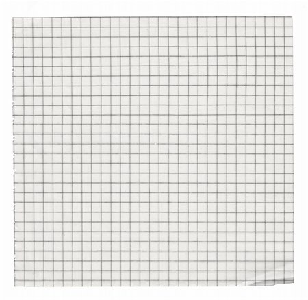 simsearch:400-06568755,k - squared paper isolated on white background Stock Photo - Budget Royalty-Free & Subscription, Code: 400-05159419