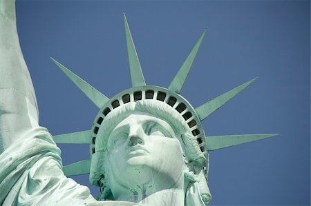 famous statues in usa - Close-up of the Statue of Liberty, New York City, USA. Stock Photo - Budget Royalty-Free & Subscription, Code: 400-05159597