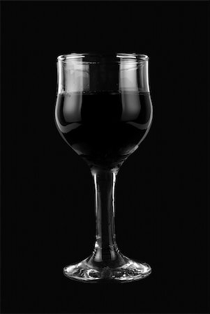 simsearch:400-08035611,k - black and white wine glass on black background Stock Photo - Budget Royalty-Free & Subscription, Code: 400-05159643