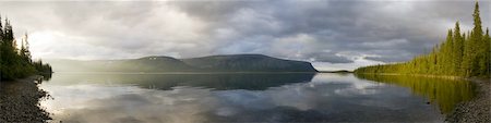 simsearch:400-05117107,k - Panorama of a sunlitted foggy lake Stock Photo - Budget Royalty-Free & Subscription, Code: 400-05150472