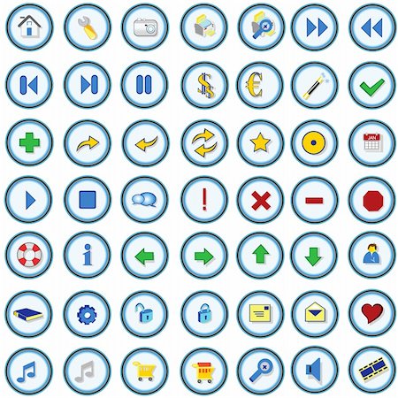 simsearch:400-05151458,k - Vector Illustration of variety of buttons for web sites, design, portfolio, promotions etc. Stock Photo - Budget Royalty-Free & Subscription, Code: 400-05151848