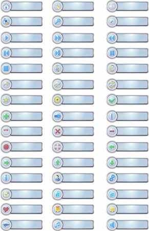 simsearch:400-04656121,k - Vector Illustration of variety of buttons for web sites, design, portfolio, promotions etc. Photographie de stock - Aubaine LD & Abonnement, Code: 400-05151852