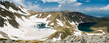 simsearch:400-05065751,k - Two Of  The Seven Lakes of Rila mountain in bulgaria Photographie de stock - Aubaine LD & Abonnement, Code: 400-05151904