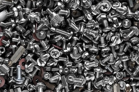simsearch:400-04849167,k - Computer Bolts and Nuts assorted close up Stock Photo - Budget Royalty-Free & Subscription, Code: 400-05151992
