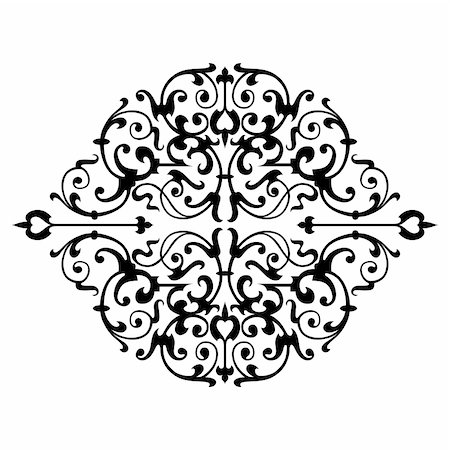 embroidery drawing flower image - Ornamental design, digital artwork, pattern Stock Photo - Budget Royalty-Free & Subscription, Code: 400-05152153