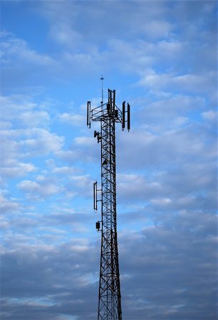simsearch:400-04669138,k - multiple antenna communications tower - tv, radio, cellphones, telephones microwave data links etc Stock Photo - Budget Royalty-Free & Subscription, Code: 400-05152410