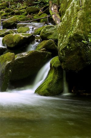 simsearch:400-05017583,k - nice scenic view of a waterfall with silky smooth water Foto de stock - Super Valor sin royalties y Suscripción, Código: 400-05152457