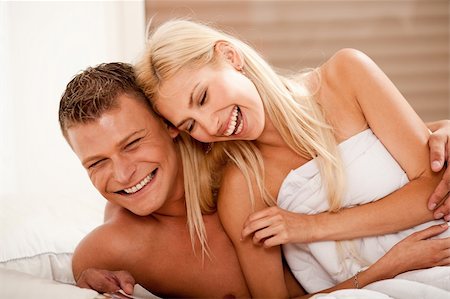 simsearch:400-04867891,k - Couple having fun in bed Stock Photo - Budget Royalty-Free & Subscription, Code: 400-05152486