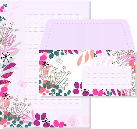 lined letter set witch jolly flowers Stock Photo - Budget Royalty-Free & Subscription, Code: 400-05153044