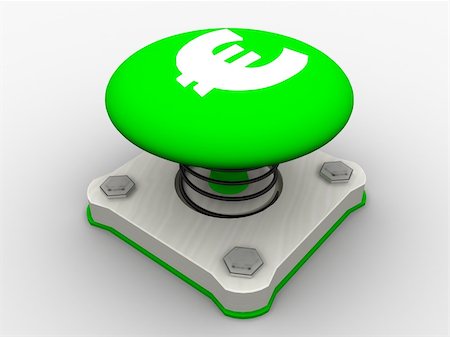 running off - Green start button on a metal platform Stock Photo - Budget Royalty-Free & Subscription, Code: 400-05153134