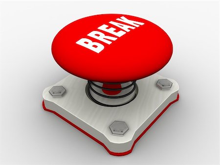 Red start button on a metal platform Stock Photo - Budget Royalty-Free & Subscription, Code: 400-05153137