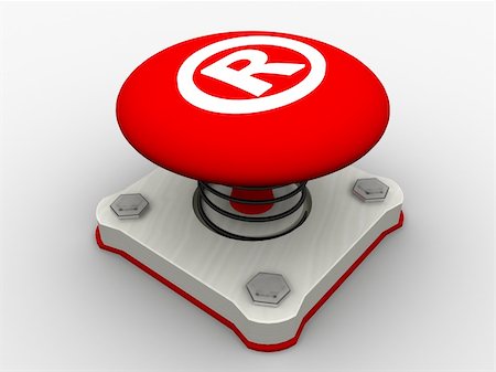 Red start button on a metal platform Stock Photo - Budget Royalty-Free & Subscription, Code: 400-05153145