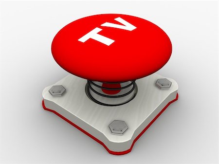 Red start button on a metal platform Stock Photo - Budget Royalty-Free & Subscription, Code: 400-05153146