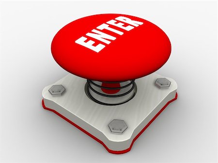Red start button on a metal platform Stock Photo - Budget Royalty-Free & Subscription, Code: 400-05153147