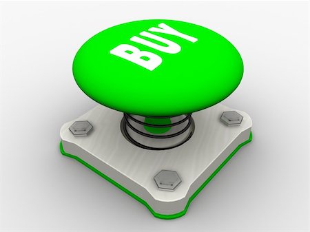 Green start button on a metal platform Stock Photo - Budget Royalty-Free & Subscription, Code: 400-05153148
