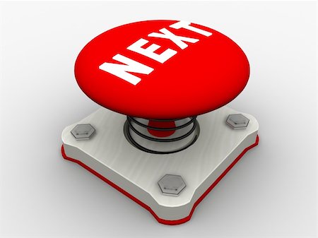 Red start button on a metal platform Stock Photo - Budget Royalty-Free & Subscription, Code: 400-05153143