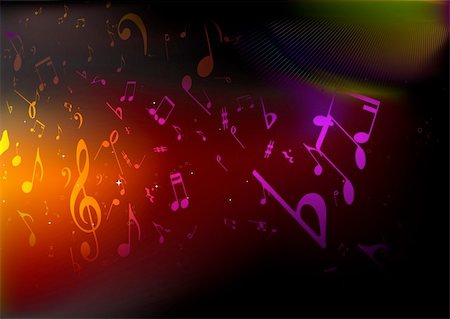 simsearch:400-05173615,k - Vector illustration of retro style music Abstract background Fotografie stock - Microstock e Abbonamento, Codice: 400-05153452