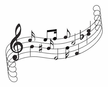 Musical notes staff theme for use in web design Foto de stock - Super Valor sin royalties y Suscripción, Código: 400-05153938