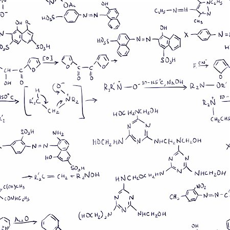 simsearch:400-04155953,k - Chemistry Formulas. Seamless abstract background. Vector illustration. Stock Photo - Budget Royalty-Free & Subscription, Code: 400-05153983