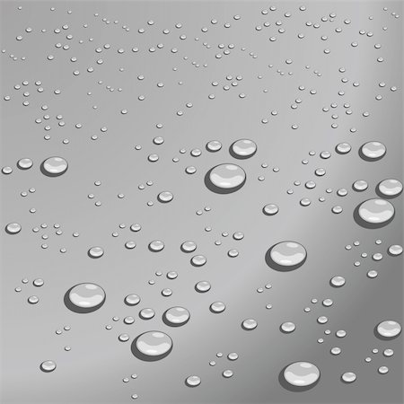 Water drops on a grey background.Vector Foto de stock - Super Valor sin royalties y Suscripción, Código: 400-05164366