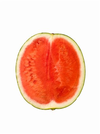 partially eaten - Eaten slice of a watermelon Stock Photo - Budget Royalty-Free & Subscription, Code: 400-05164389